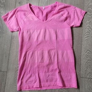 Lululemon Pink V-Neck Women's Top